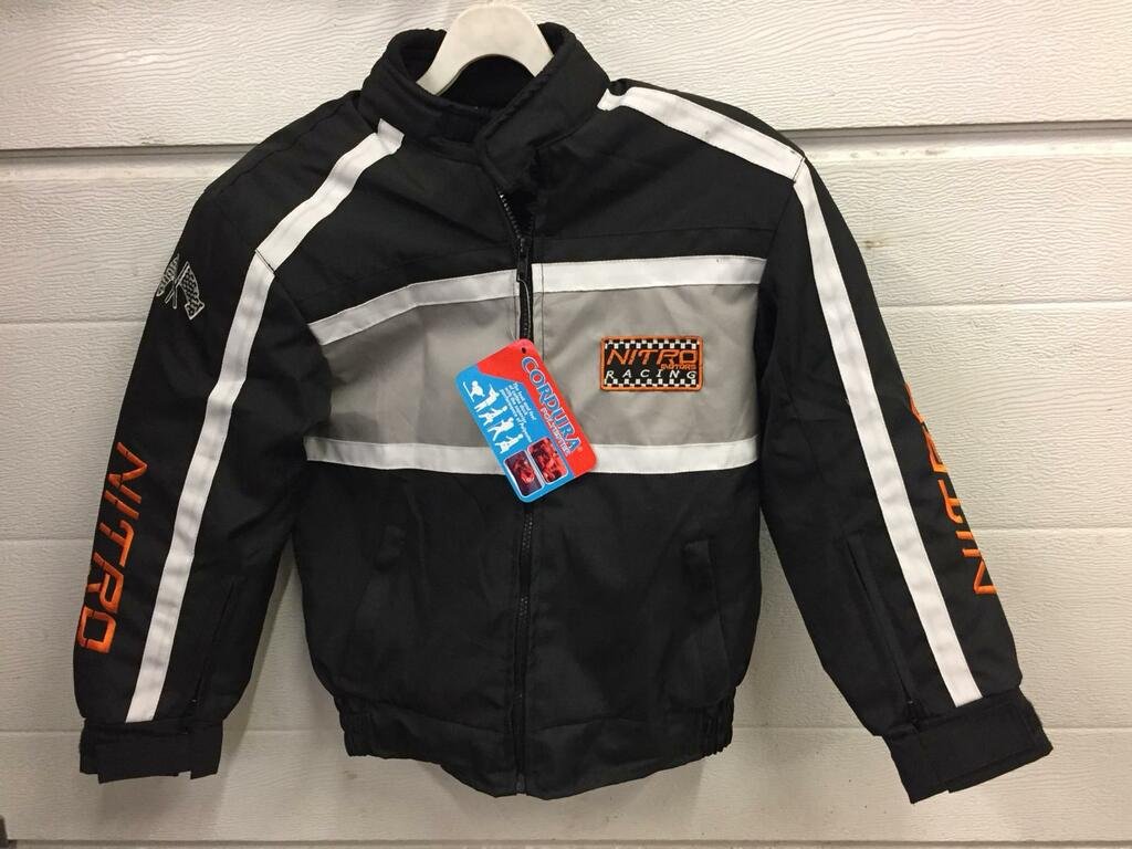 Nitro Blouson Veste Moto pour Enfant Racing Team noir
