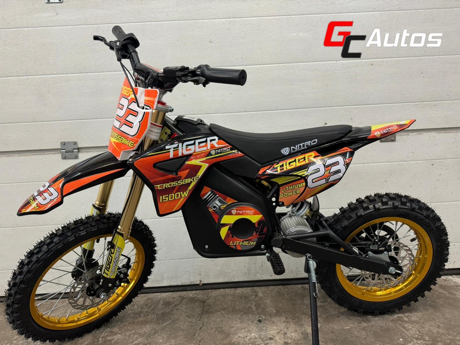 Moto électrique Tiger 1500W - 48V - 13AH LITHIUM 14/12 (Dès 10 ans) - orange