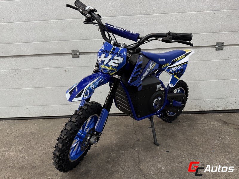 Moto électrique Jackal 1000W - 36V 10/10 (4/8ans) - bleu
