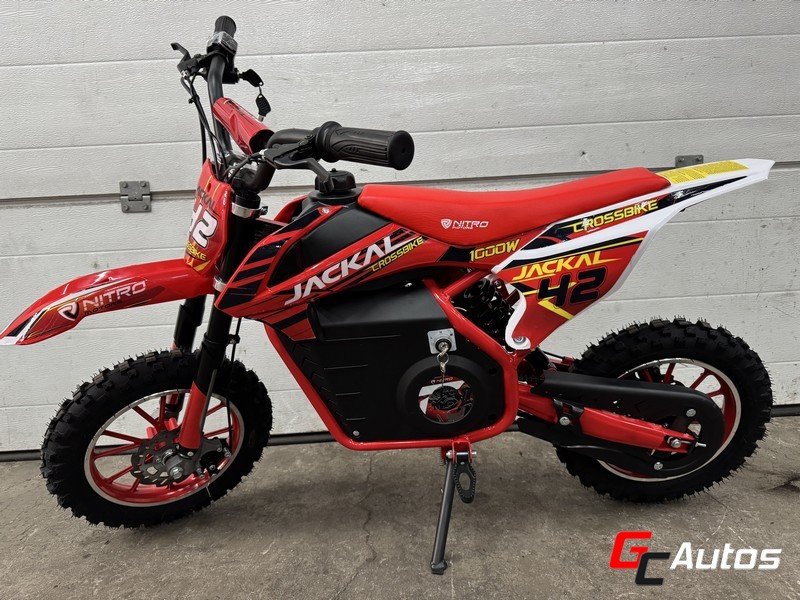 Moto électrique Jackal 1000W - 36V 10/10 (4/8ans) - rouge