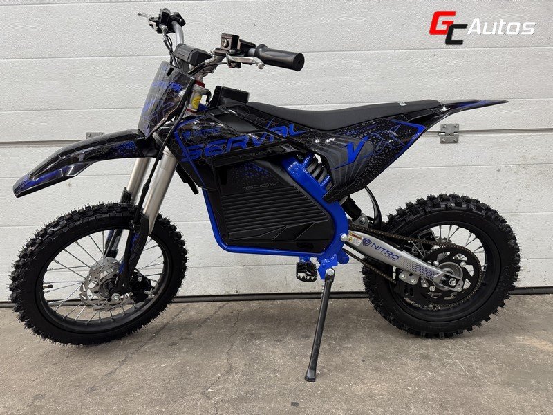 Moto electrique Serval 1600W - 14/12 48V-15AH LITHIUM (dès 9 ans) - bleu