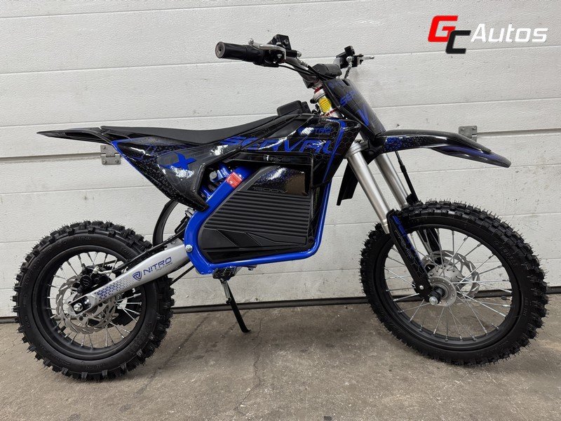 Moto electrique Serval 1600W - 14/12 48V-15AH LITHIUM (dès 9 ans) - bleu