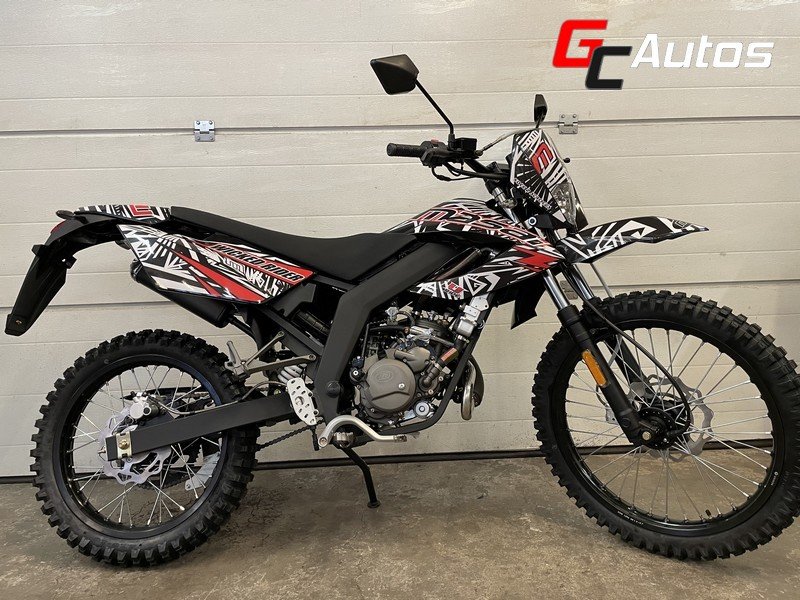 Moto Masai Rider 50 - kit deco wicked - blanc