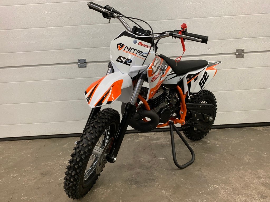 orange 50cc dirt bike