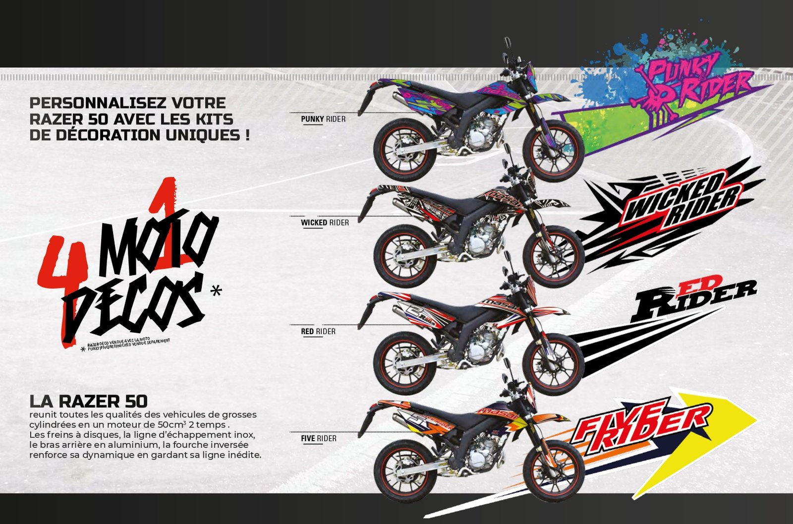 Moto Masai RAZER 50 - blanc