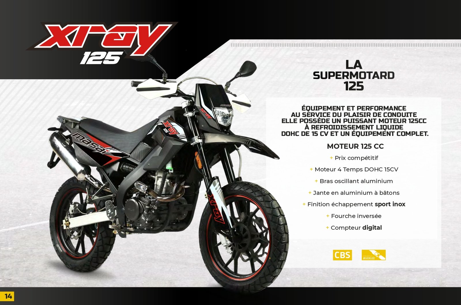 Moto Masai X-RAY 125 - noir