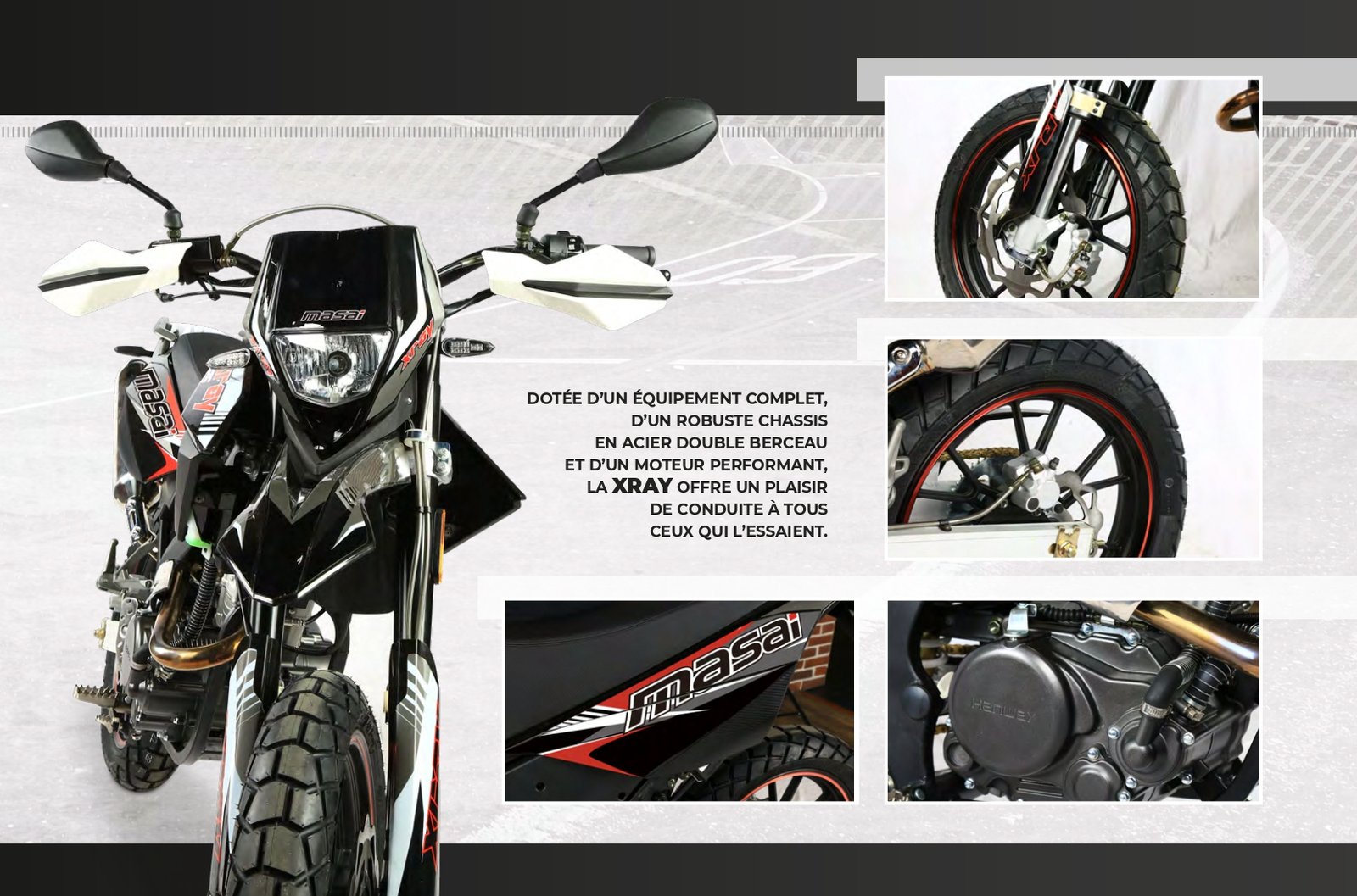 Moto Masai X-RAY 125 - noir