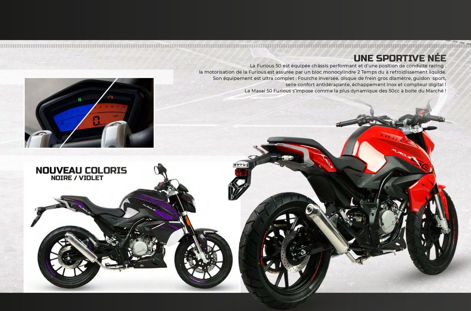 Moto Masai FURIOUS 50 - rouge