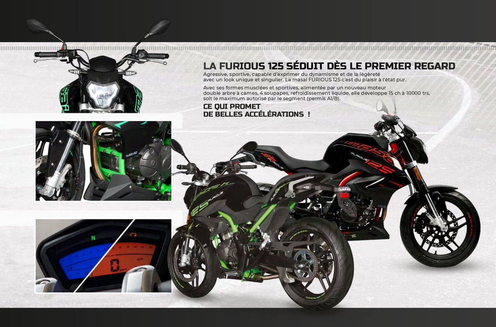 Moto Masai FURIOUS 125 - rouge