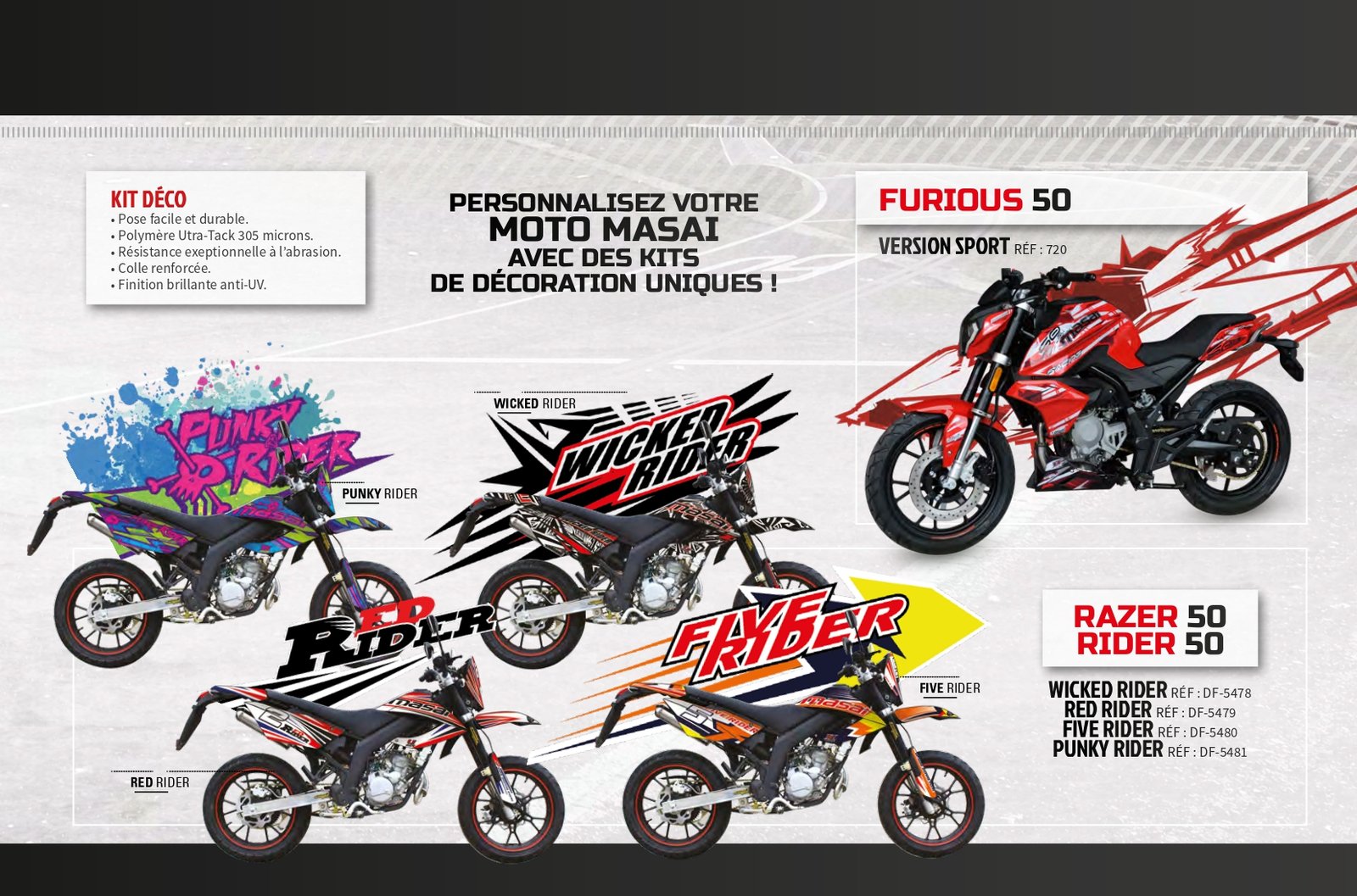 Moto Masai FURIOUS 50 - rouge