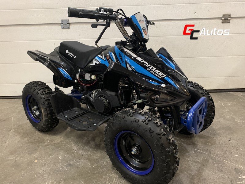  Quad python 49cc e-start (4/6 ans)  - bleu
