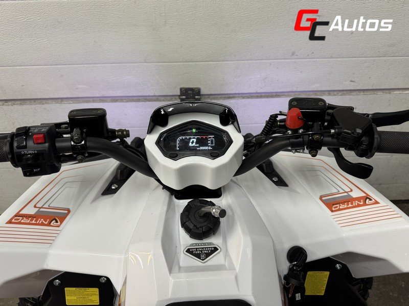 Quad Nitro Hulk 125cc 8 pouces automatique (10 ans et +) - blanc