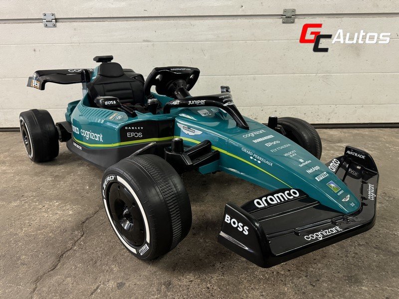 Voiture éléctrique F1 Aston Martin 24V (10 mois/5 ans) - vert