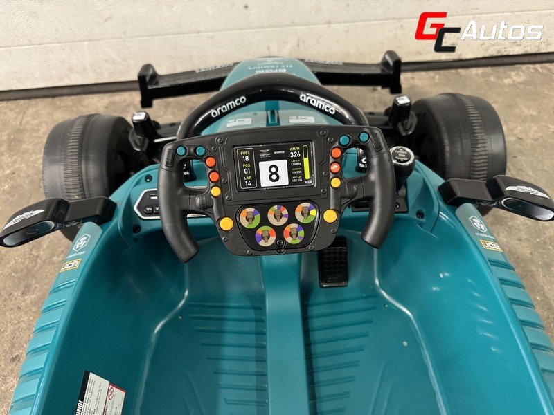 Voiture éléctrique F1 Aston Martin 24V (10 mois/5 ans) - vert