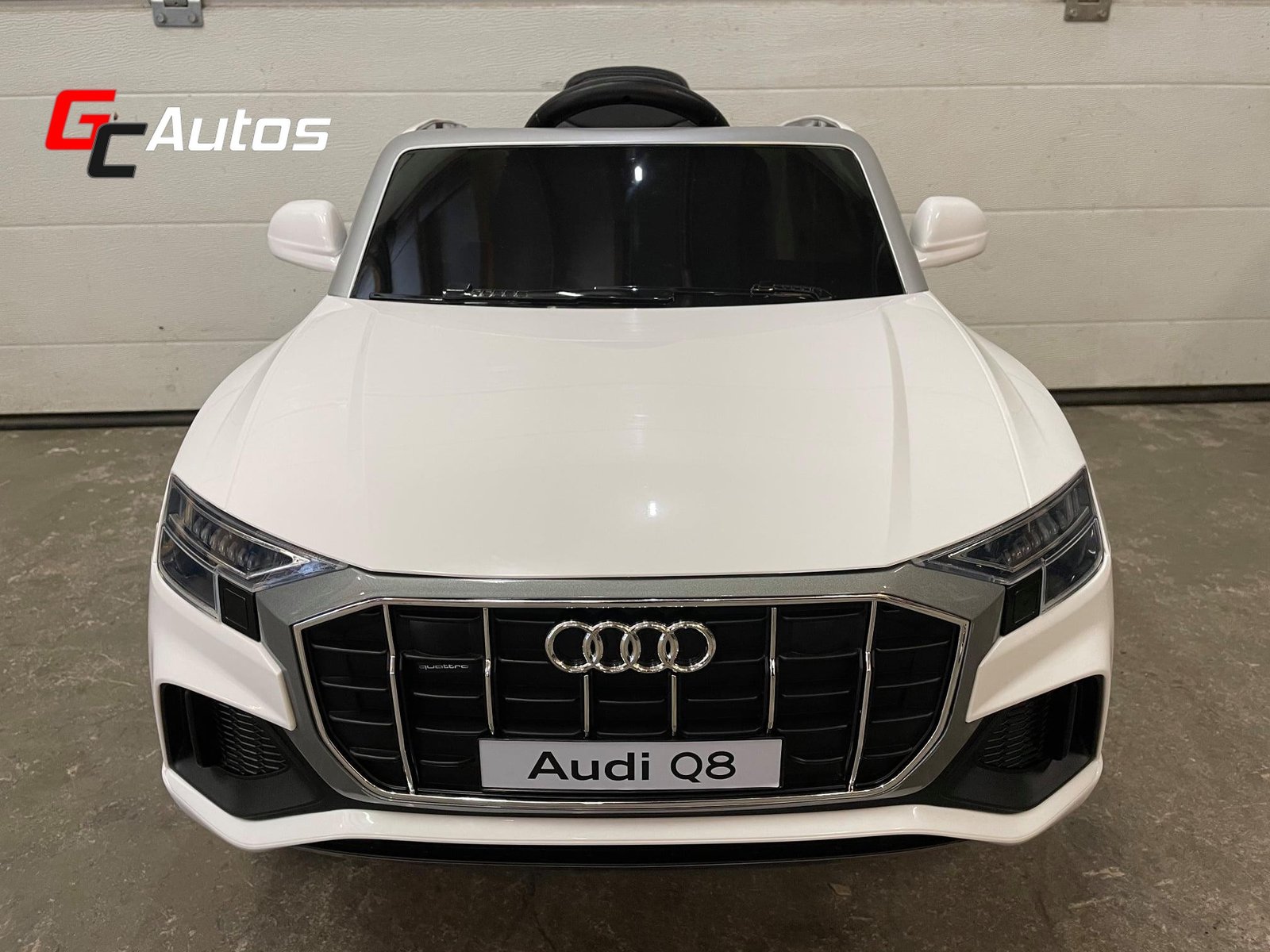 Voiture électrique Audi Q8 Quattro S line - blanc
