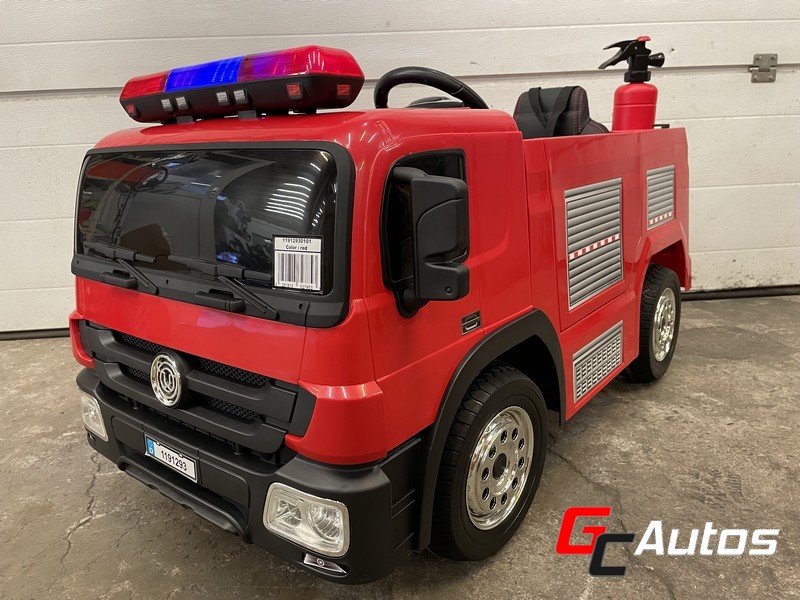 Camion électrique Pompier (10 mois/5 ans) - rouge