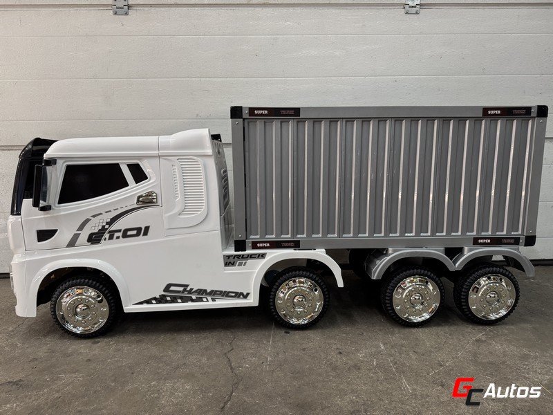 Camion électrique porte container 4x35w (10 mois /5 ans)  - blanc
