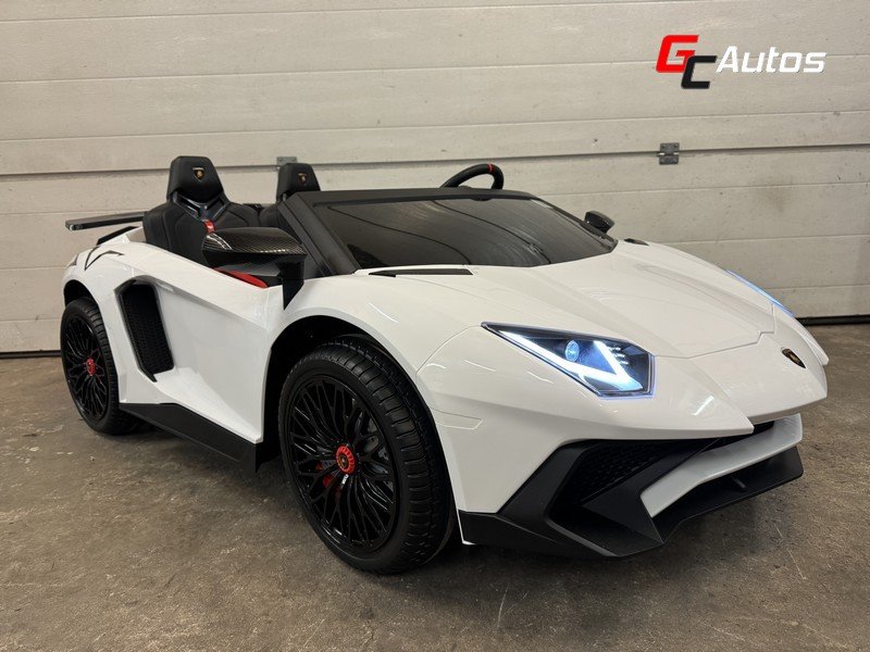 Lamborghini Aventador électrique 24V XXL 174 cm  - blanc