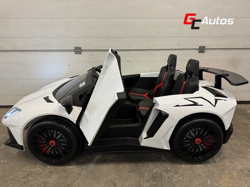 Lamborghini Aventador électrique 24V XXL 174 cm  - blanc