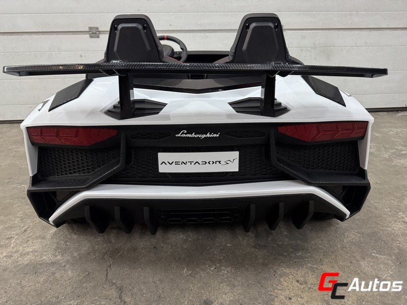  Lamborghini Aventador électrique XXL 24V Brushless 176 cm 2 places (Dès 4 ans) - blanc 