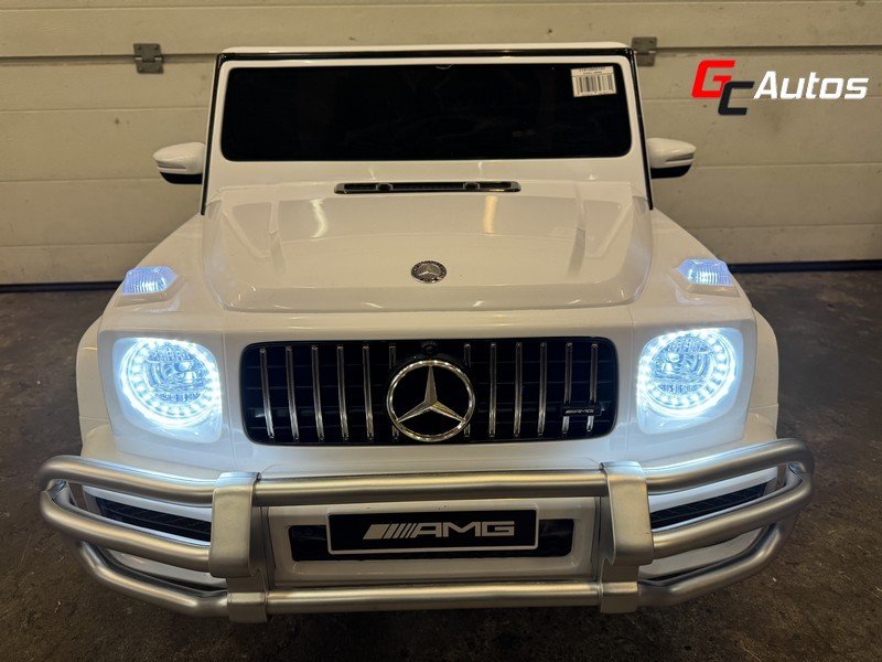 Voiture électrique Mercedes G63 AMG 24V 4X50W - blanc