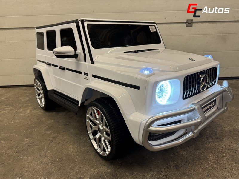 Voiture électrique Mercedes G63 AMG 24V 4X50W - blanc