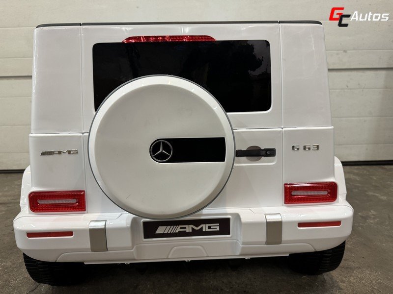 Voiture électrique Mercedes G63 AMG 24V 4X50W - blanc