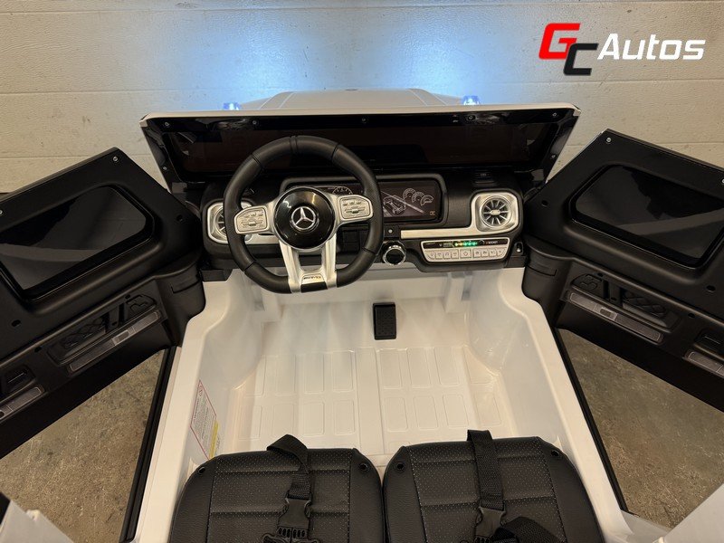 Voiture électrique Mercedes G63 AMG 24V 4X50W - blanc