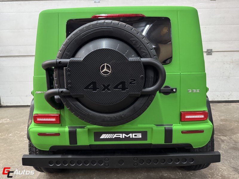 Voiture électrique Mercedes G63 AMG XXL 24V 4 x 200 Watts vert mat (10 mois/6 ans) - vert