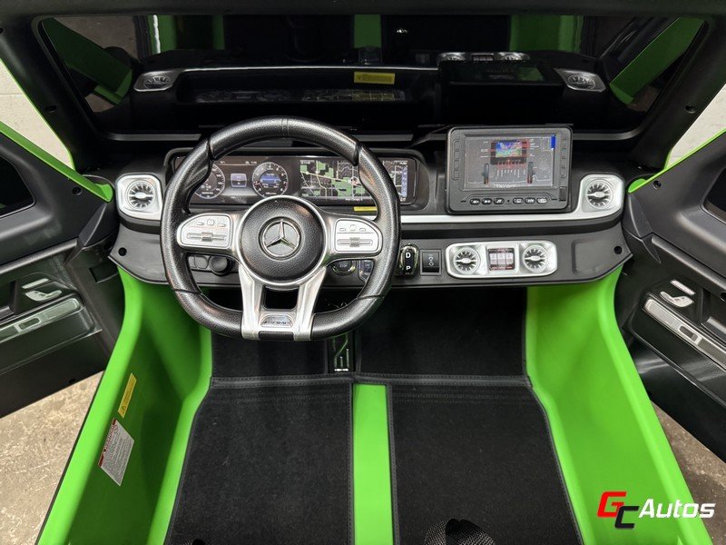 Voiture électrique Mercedes G63 AMG XXL 24V 4 x 200 Watts vert mat (10 mois/6 ans) - vert