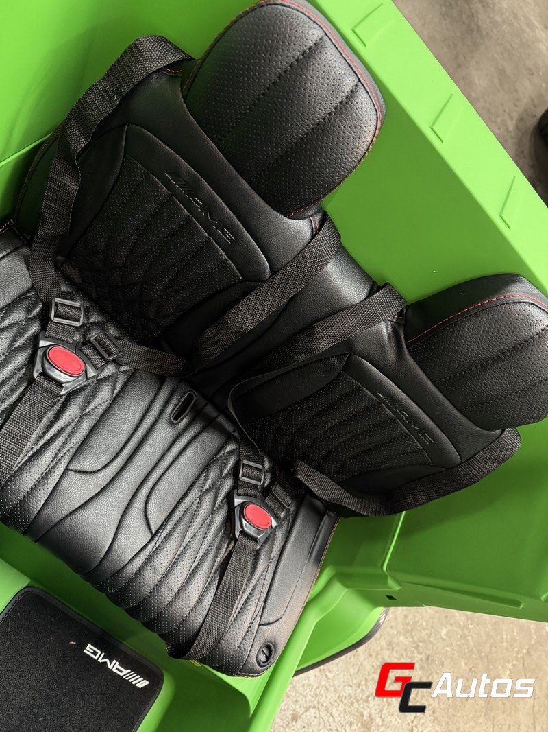 Voiture électrique Mercedes G63 AMG XXL 24V 4 x 200 Watts vert mat (10 mois/6 ans) - vert