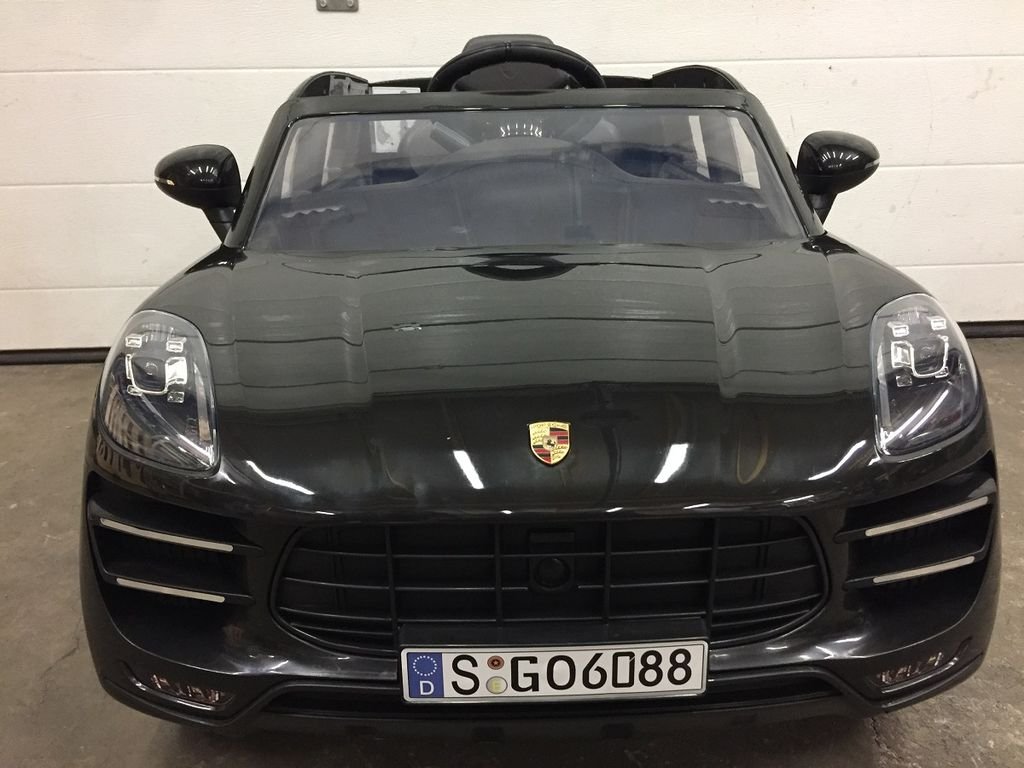 Welly Modelo Coche Compatible Con Porsche Macan Turbo Negro Gris A