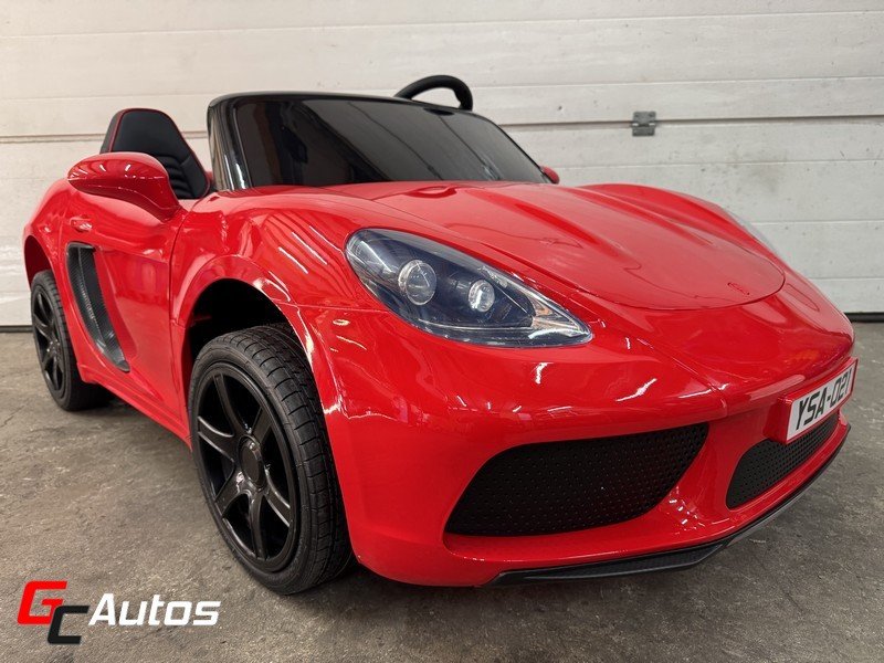 Porsche Panamera électrique XXL 48V Brushless 180 cm 600 Watts 2 places (Dès 5 ans)  - rouge 