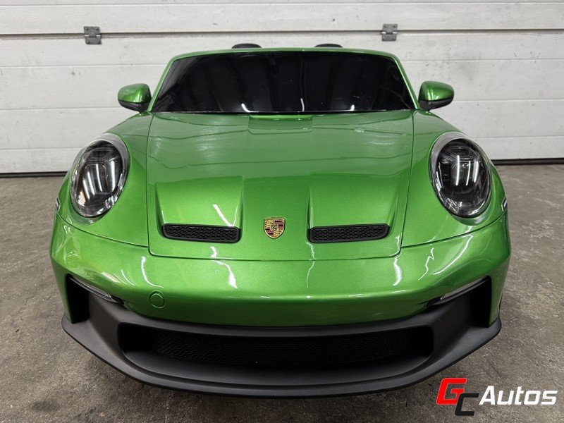 Voiture électrique Porsche 911 GT3 24V 4x200W ecran MP4 (10 mois/7 ans) - vert