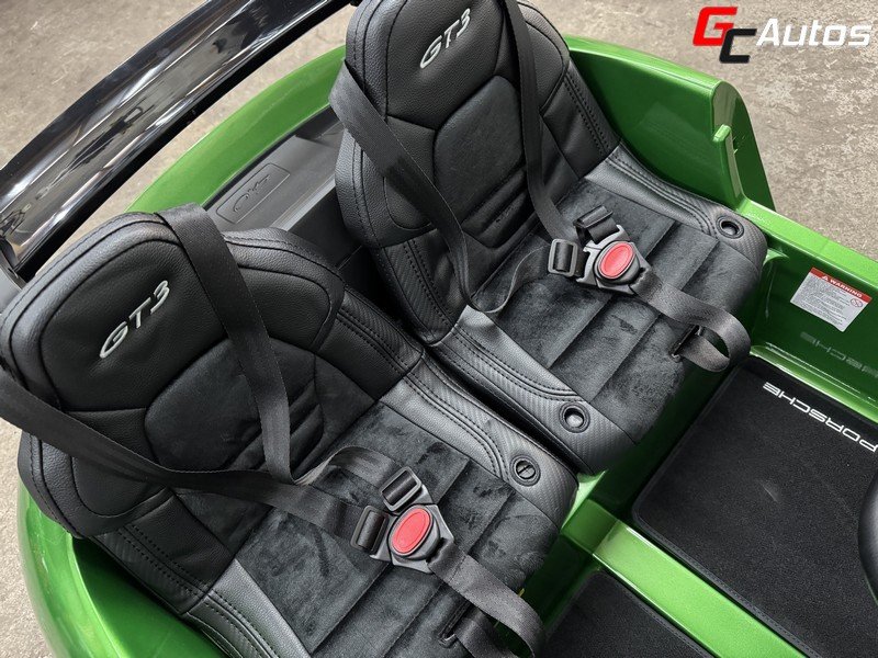 Voiture électrique Porsche 911 GT3 24V 4x200W ecran MP4 (10 mois/7 ans) - vert
