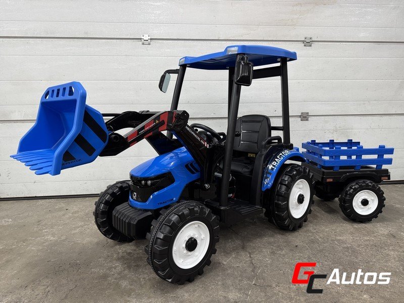 Tracteur électrique 24V - 2 x 200W + remorque (10 mois/5 ans) - bleu