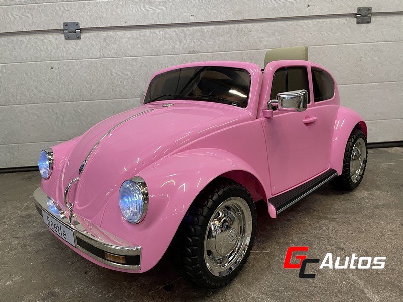 Voiture électrique Volkswagen Coccinelle Beetle - rose